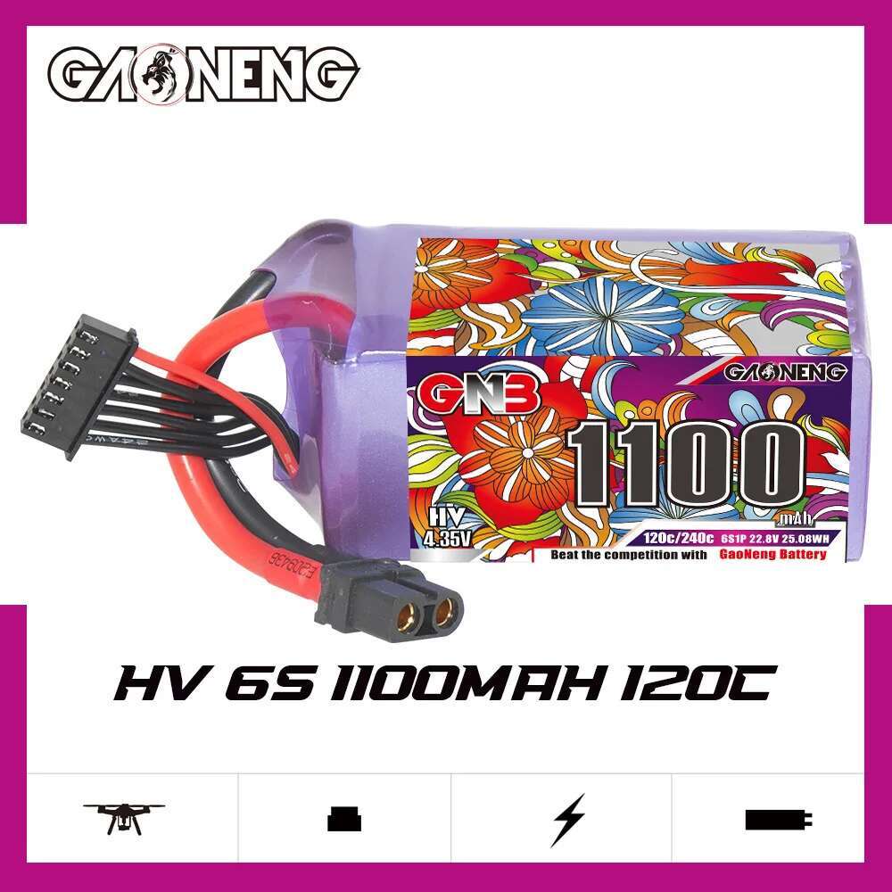 2Pcs GNB 6S Lipo Battery 22.8V - Drone Rc Leading 评论和价格