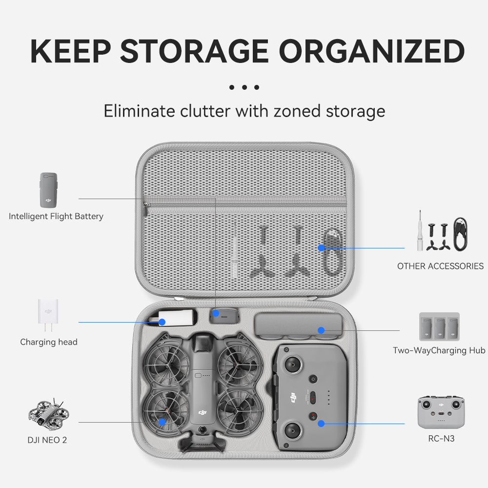 XFJI Travel Organizer Bag for  - Drone Carrying Bag 评论和价格