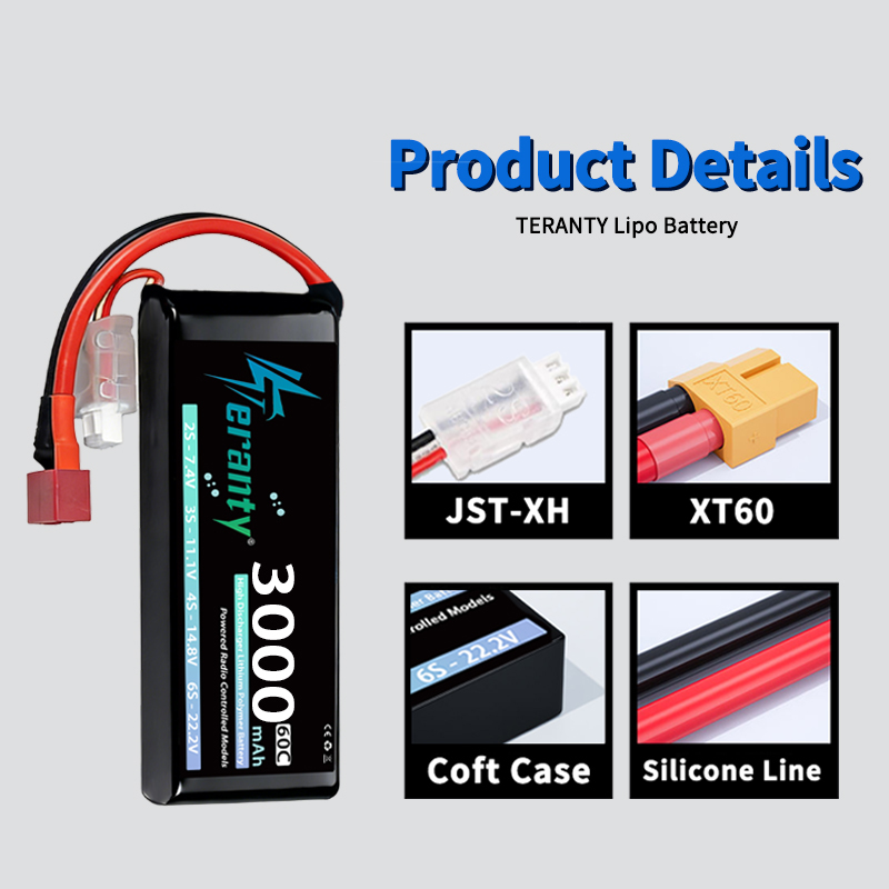 TERANTY 2S 3000mAh Lipo Batter - Drone Rc Leading 评论和价格