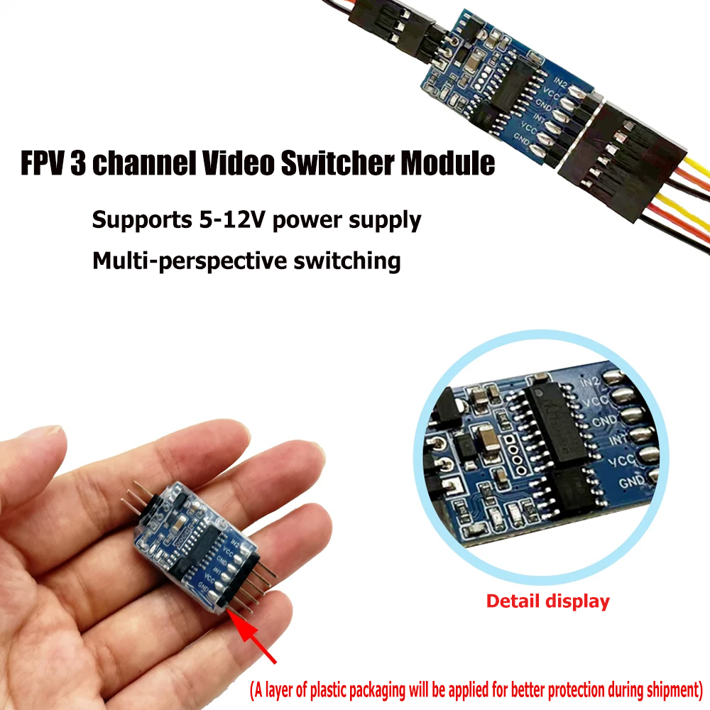 5.8G 3 Channel Video Switcher  - Drone Rc2 评论和价格