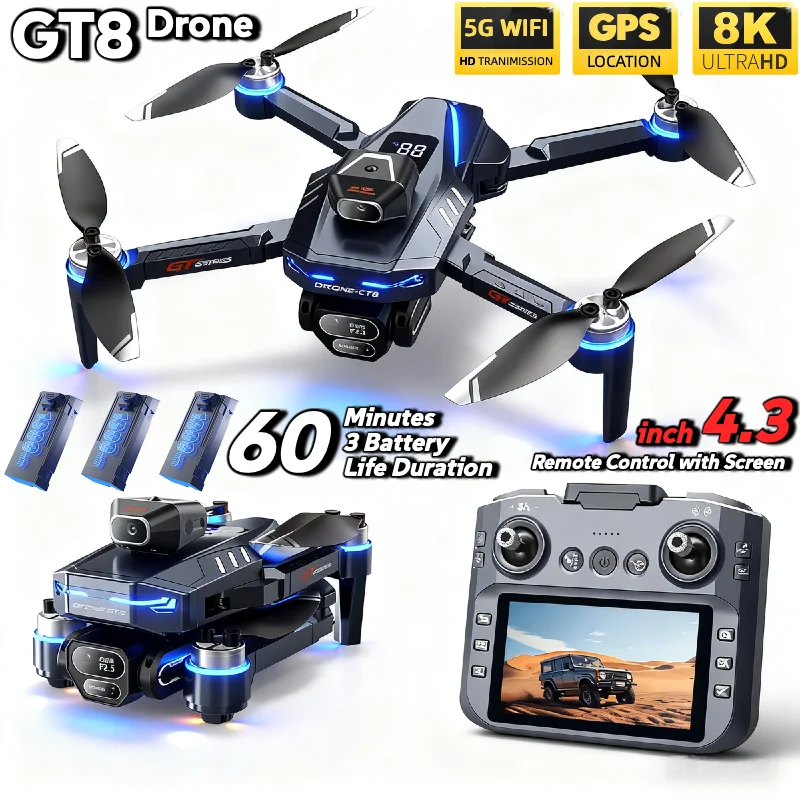 HOT For LSRC GT8 Drone 4K Prof - Drone Gt8 Rc 评论和价格