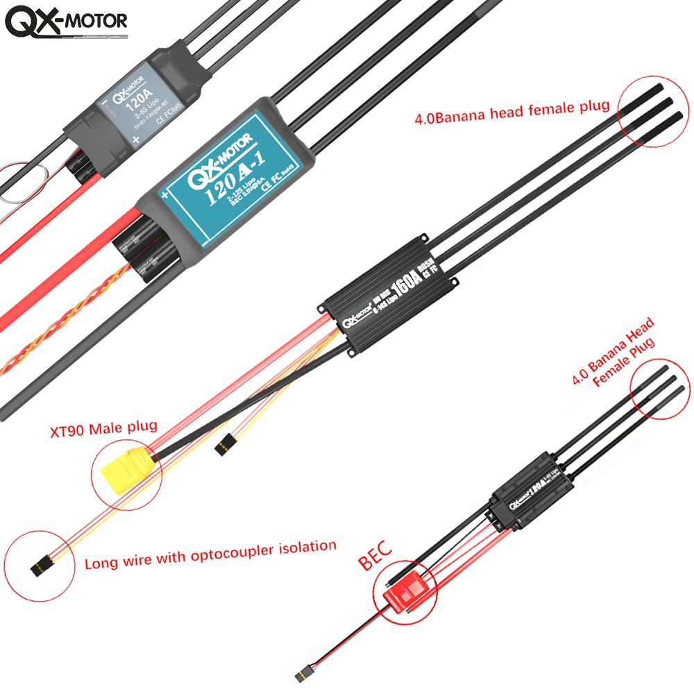 20A-120A Brushless ESC Speed C - Drone Rc Leading 评论和价格
