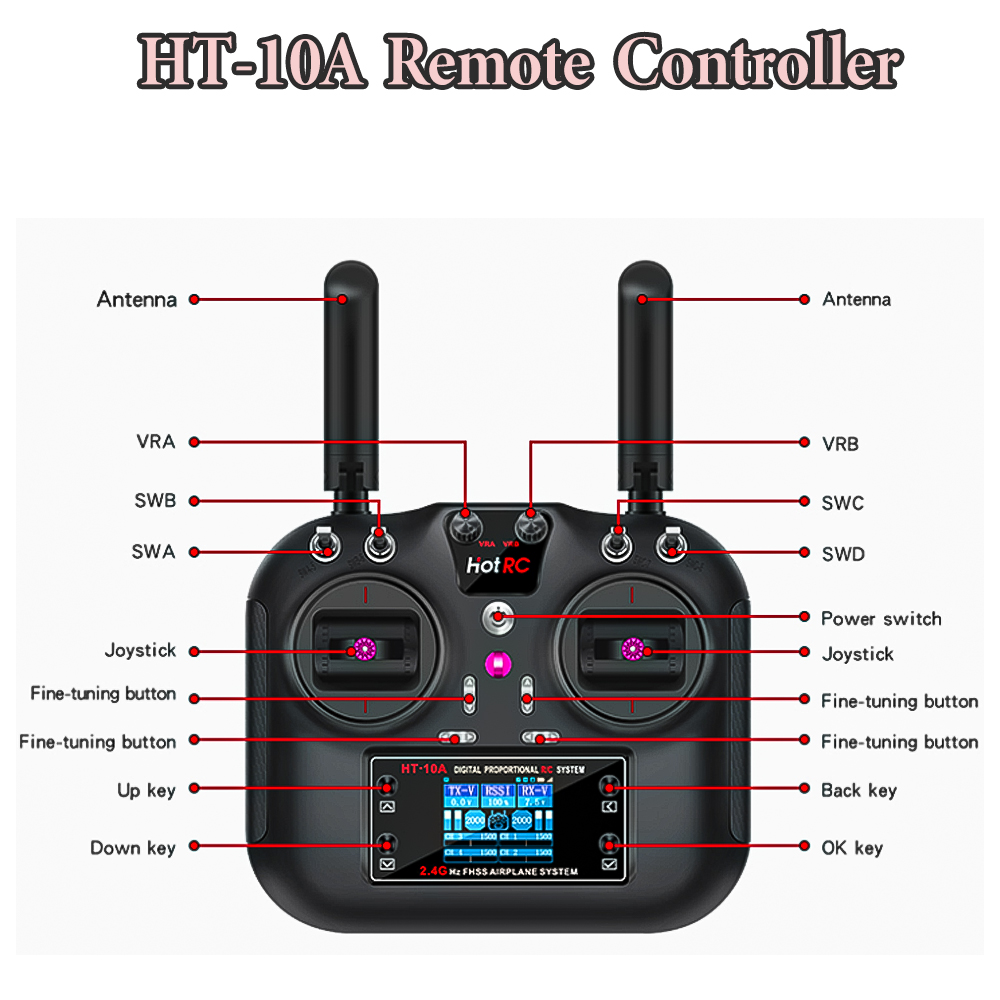 Hotrc Hot RC HT-10A HT10A 2.4G - Drone Rc2 评论和价格