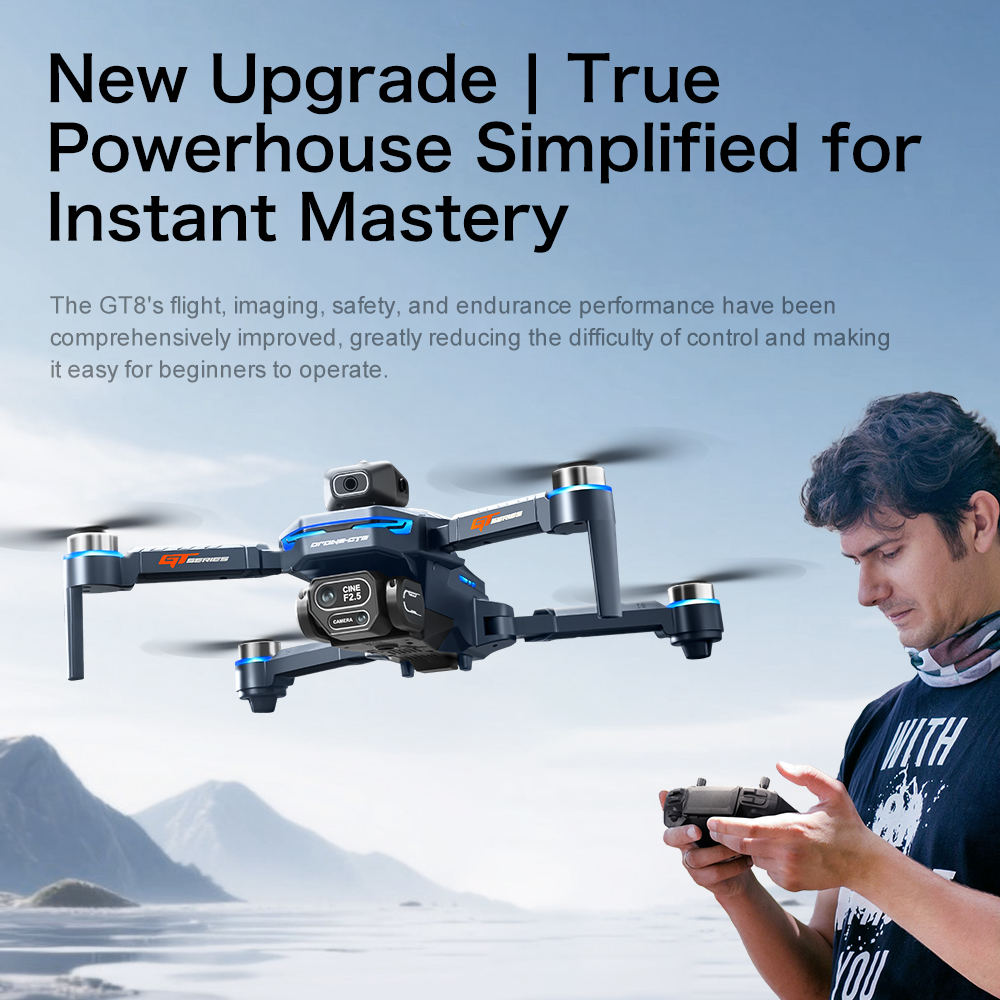 Original GT8 drone 8K HD dual  - Drone Gt8 Rc 评论和价格