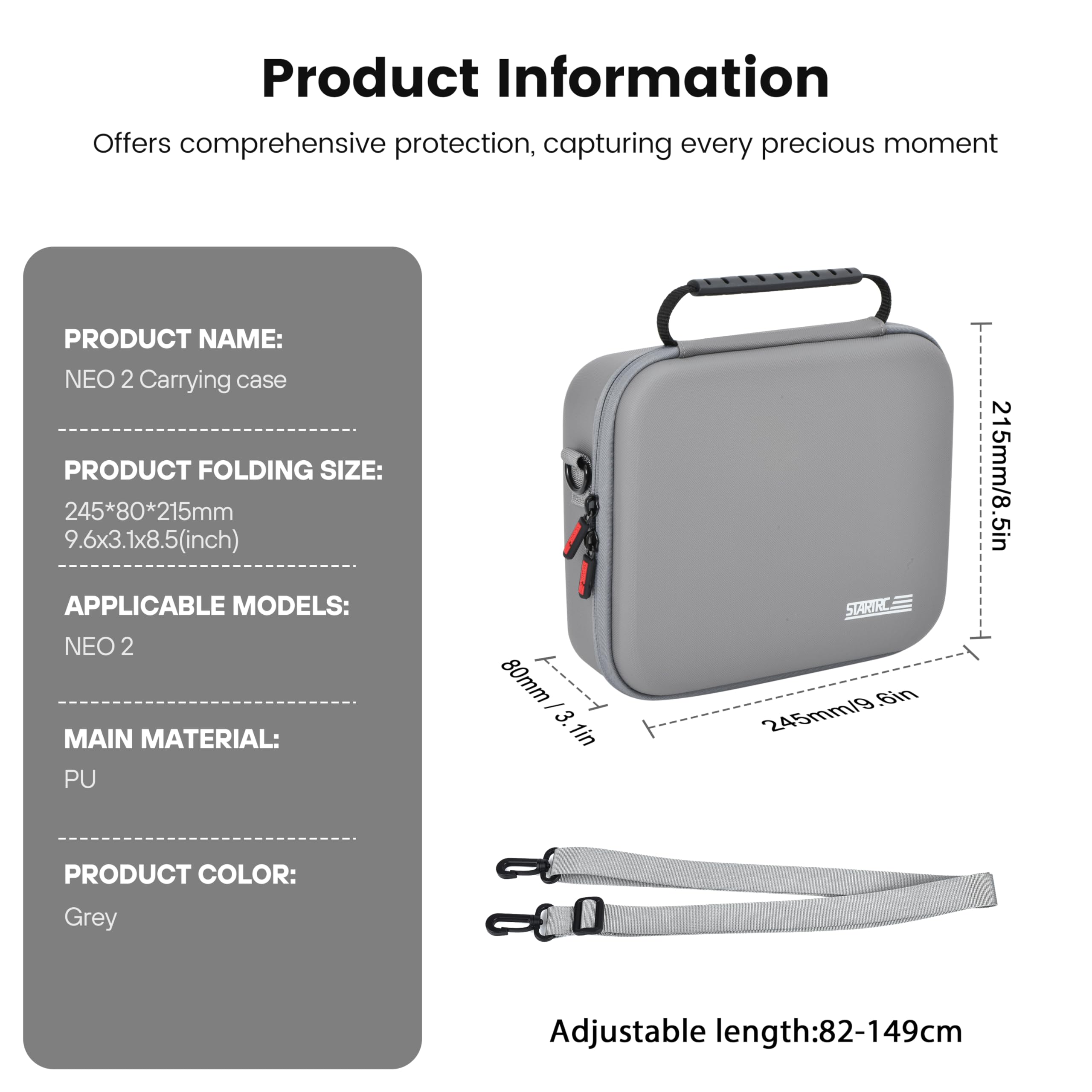Neo 2 Portable PU Shoulder Bag - Drone Carrying Bag 评论和价格