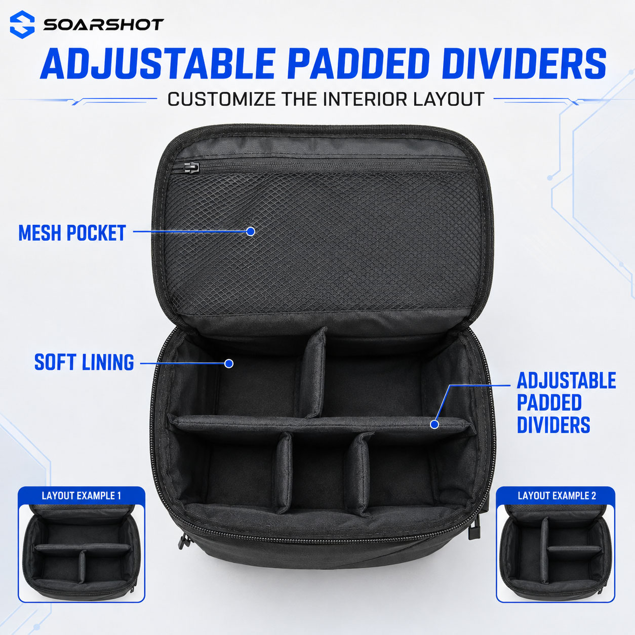 SOARSHOT Carrying Case for DJI - Drone Carrying Bag 评论和价格